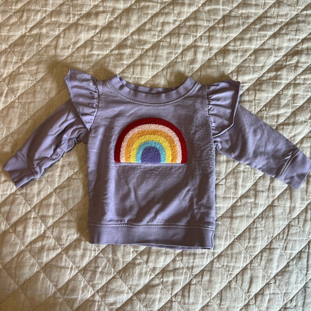 Monica and Andy heart sweatshirt